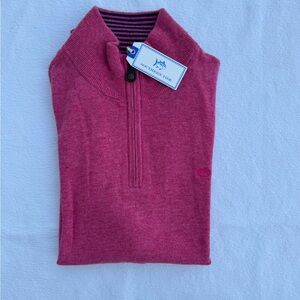 NWT Southern Tide Men's Dark Pink Sweater Vest M